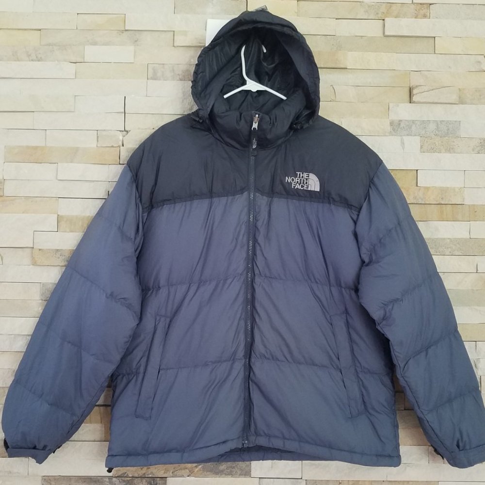 North Face Mens XL Blue Retro 96 Vintage Nuptse Puffer Jacket 700 Down Coat Ski
